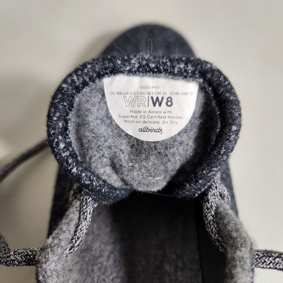 Allbirds Womens Merino Wool Natural Gray Wool Runners-Size 8 - Picture 9 of 10